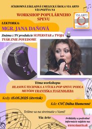 SPEVÁCKY WORKSHOP S JANOU DAŇOVOU
